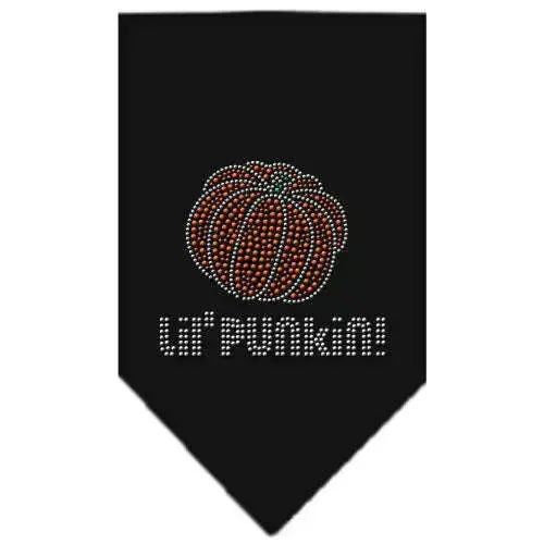 Lil-Punkin-Rhinestone-Bandana-Black-Large-GreatEagleInc-319074619