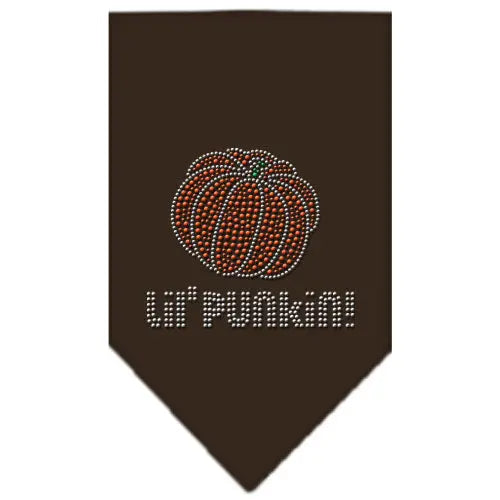 Lil Punkin Rhinestone Bandana Cocoa Small Default Title