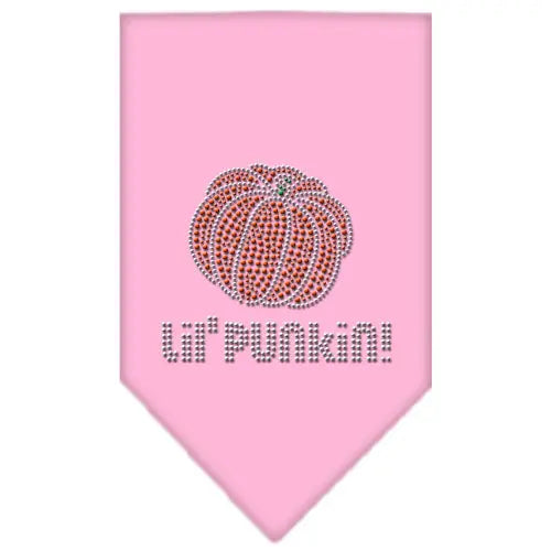 Lil Punkin Rhinestone Bandana Light Pink Large Default Title