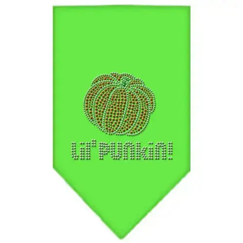 Lil-Punkin-Rhinestone-Bandana-Lime-Green-Small-GreatEagleInc-319073397