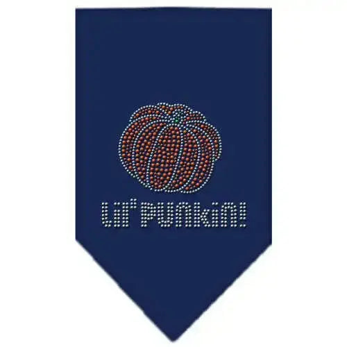 Lil-Punkin-Rhinestone-Bandana-Navy-Blue-Small-GreatEagleInc-319073136