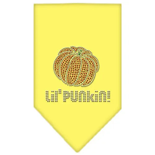 Lil Punkin Rhinestone Bandana Yellow Large Default Title