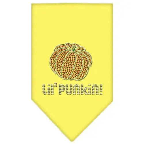 Lil-Punkin-Rhinestone-Bandana-Yellow-Small-GreatEagleInc-319072785