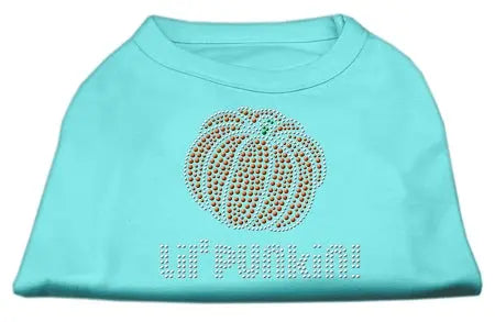 Lil' Punkin' Rhinestone Shirts Aqua L Default Title