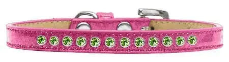 Lime-Green-Crystal-Size-14-Pink-Puppy-Ice-Cream-Collar-GreatEagleInc-319619370