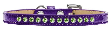 Lime Green Crystal Size 8 Purple Puppy Ice Cream Collar Default Title