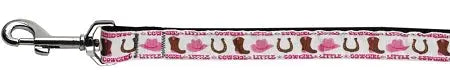 Little Cowgirl Nylon Dog Leash 5/8 Inch Wide 4ft Long Default Title