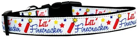 Little Firecracker Nylon Dog Collar Xs Default Title