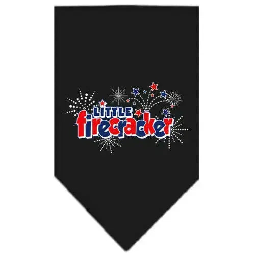 Little-Firecracker-Screen-Print-Bandana-Black-Small-GreatEagleInc-318940242