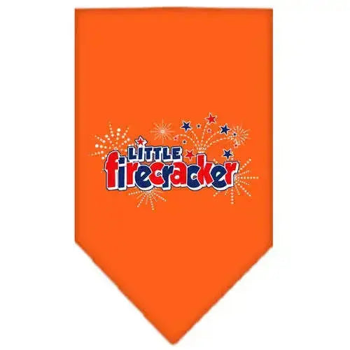 Little-Firecracker-Screen-Print-Bandana-Orange-Small-GreatEagleInc-318940875