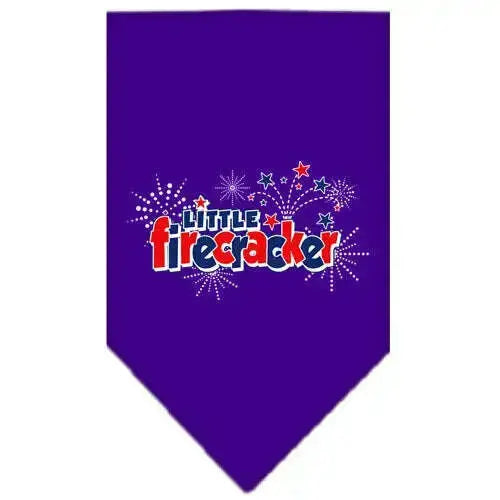 Little-Firecracker-Screen-Print-Bandana-Purple-Large-GreatEagleInc-318939788