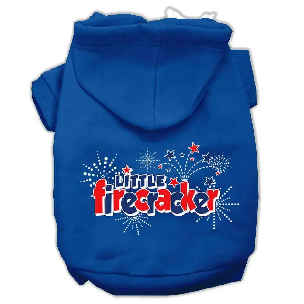 Little-Firecracker-Screen-Print-Pet-Hoodies-Blue-Size-Xxxl-GreatEagleInc-333722928