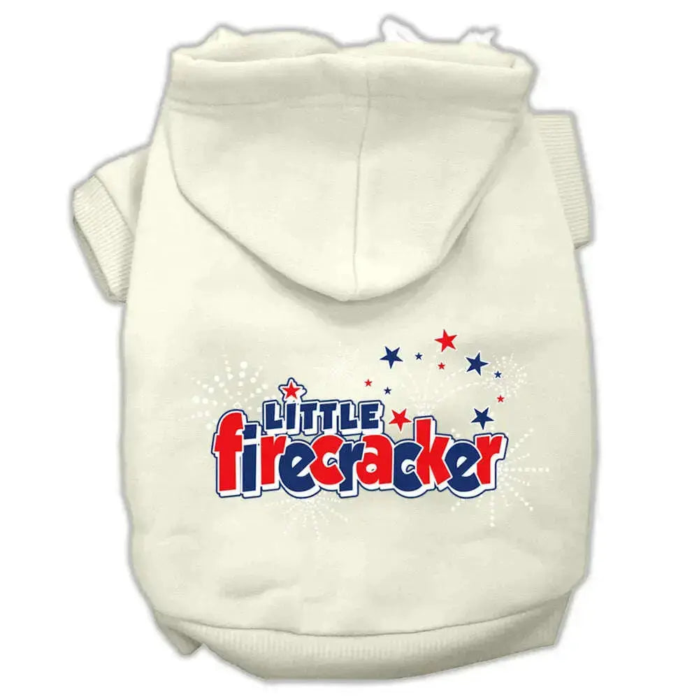 Little-Firecracker-Screen-Print-Pet-Hoodies-Cream-Size-S-GreatEagleInc-319415318