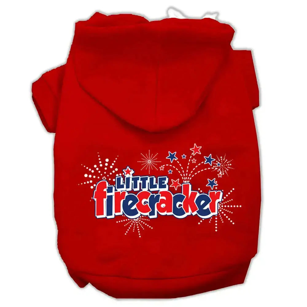 Little-Firecracker-Screen-Print-Pet-Hoodies-Red-Size-L-GreatEagleInc-319416823