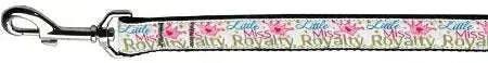 Little-Miss-Royalty-Nylon-Dog-Leash-3-8-Inch-Wide-6ft-Long-GreatEagleInc-318520550
