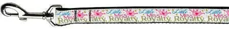 Little-Miss-Royalty-Nylon-Dog-Leash-3-8-Inch-Wide-6ft-Long-GreatEagleInc-318520534