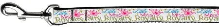 Little Miss Royalty Nylon Dog Leash 5/8 Inch Wide 4ft Long Default Title