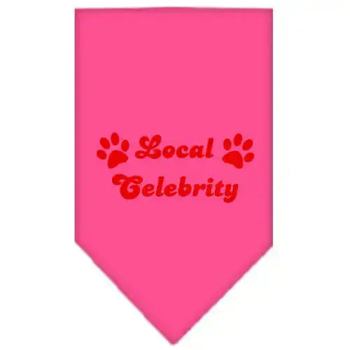 Local-Celebrity-Screen-Print-Bandana-Bright-Pink-Small-GreatEagleInc-319094092