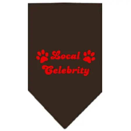 Local Celebrity Screen Print Bandana Cocoa Small Default Title