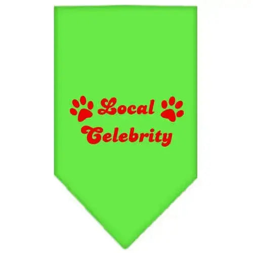 Local-Celebrity-Screen-Print-Bandana-Lime-Green-Large-GreatEagleInc-318941959