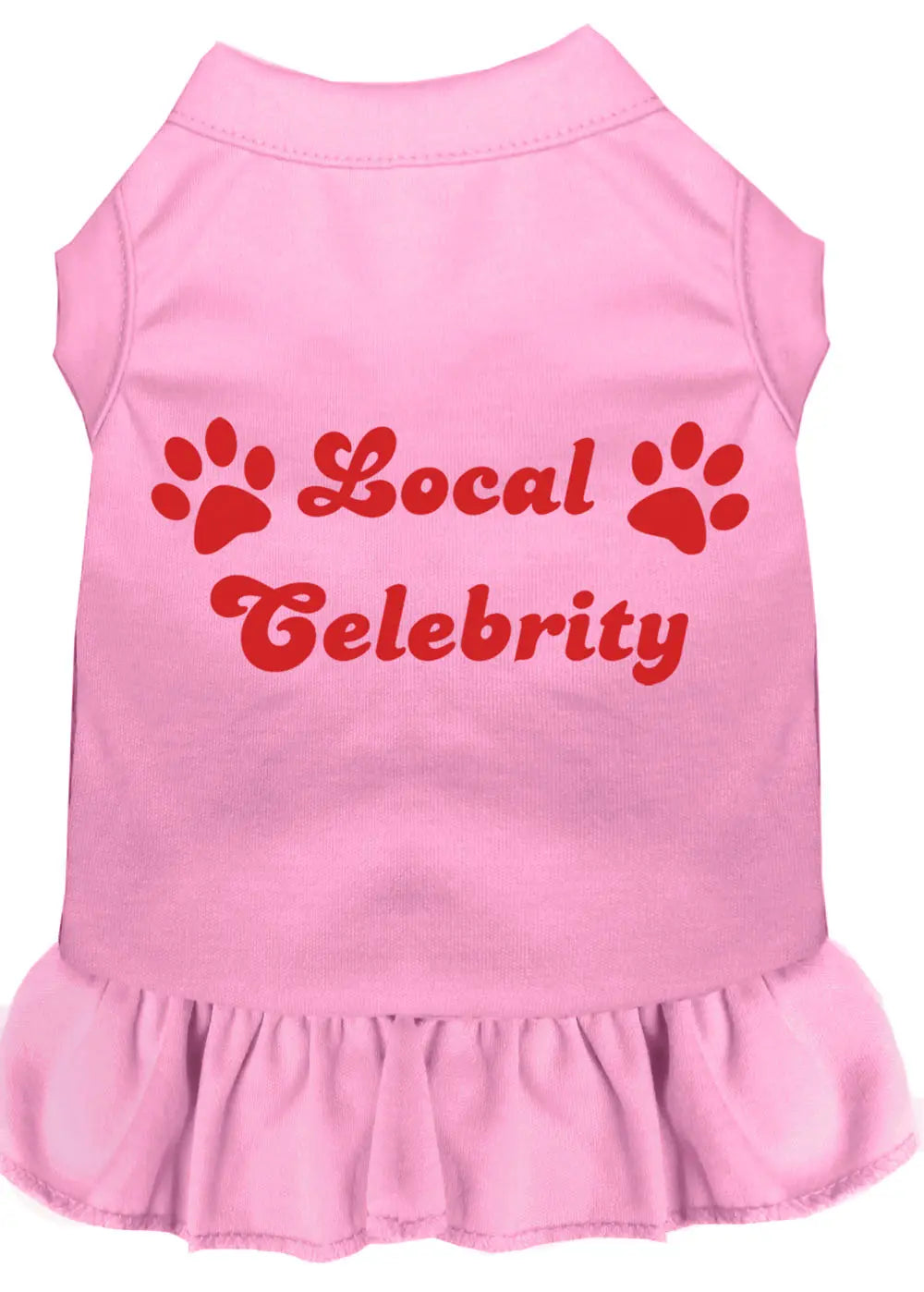 Local Celebrity Screen Print Dress Light Pink 4x (22) Default Title