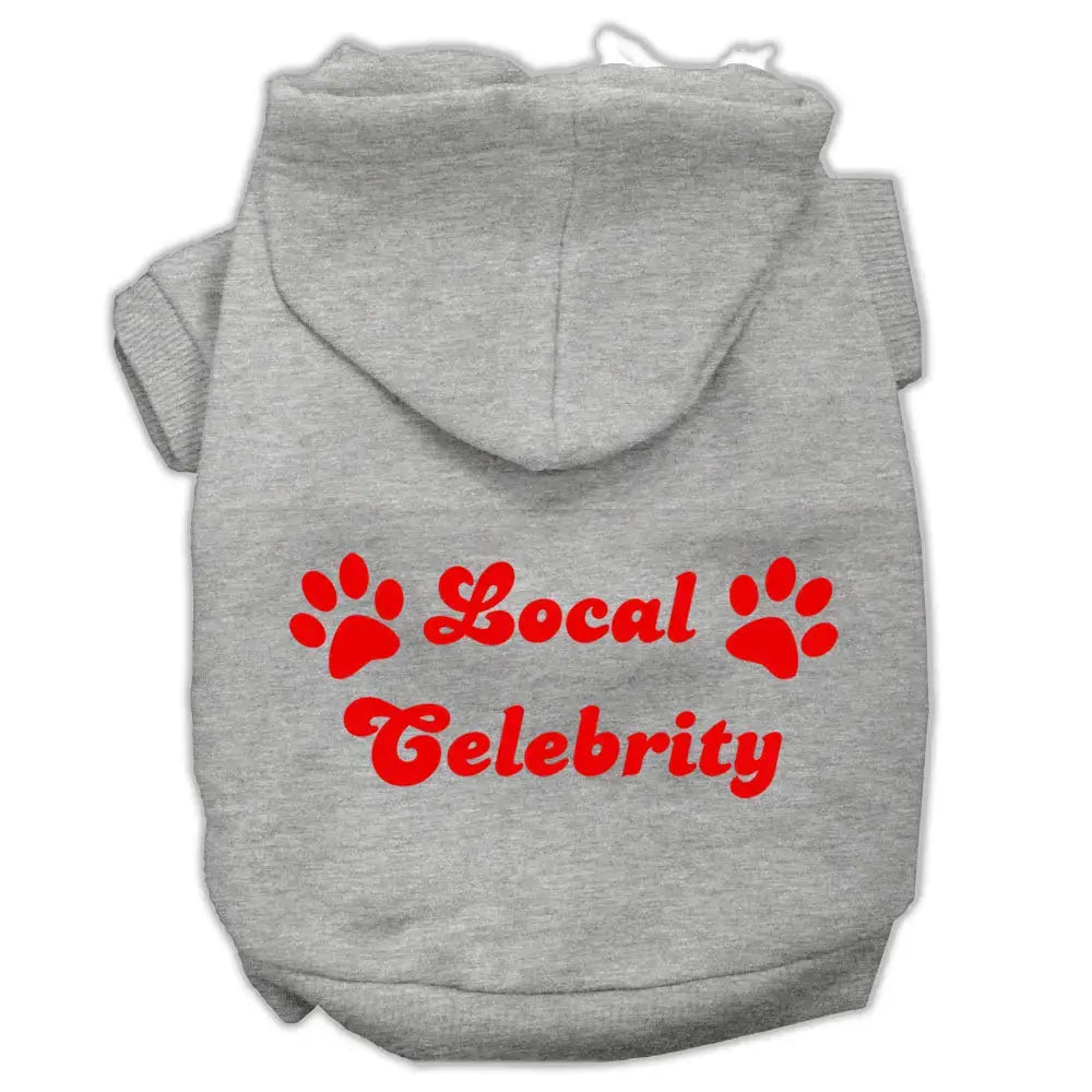 Local Celebrity Screen Print Pet Hoodies Grey Size Lg Default Title
