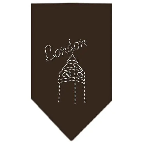 London Rhinestone Bandana Cocoa Large Default Title