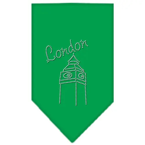 London Rhinestone Bandana Emerald Green Large Default Title