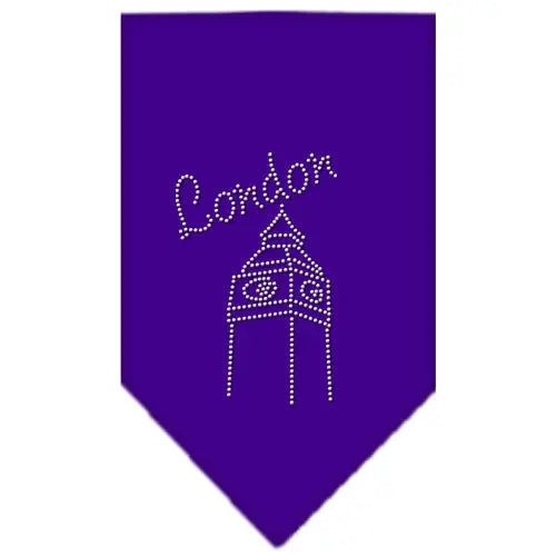 London Rhinestone Bandana Purple Large Default Title