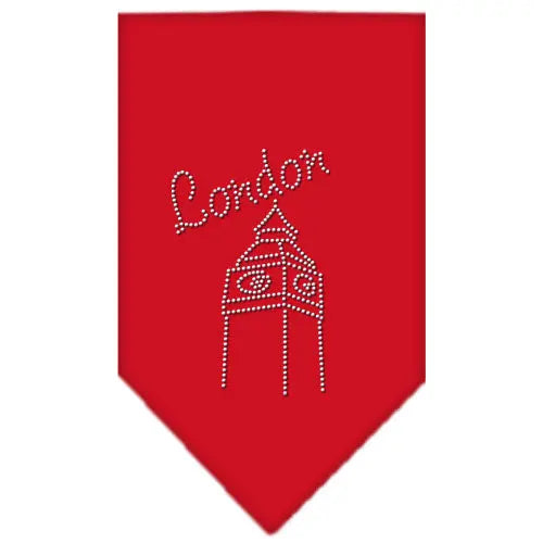 London Rhinestone Bandana Red Large Default Title