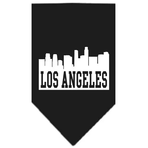 Los Angeles Skyline Screen Print Bandana Black Small Default Title