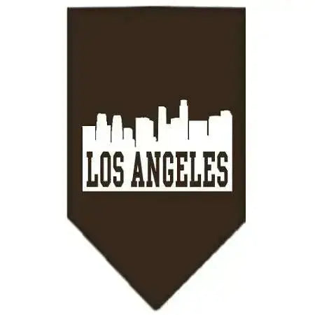 Los-Angeles-Skyline-Screen-Print-Bandana-Cocoa-Large-GreatEagleInc-319143715