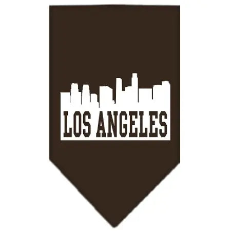 Los Angeles Skyline Screen Print Bandana Cocoa Small Default Title