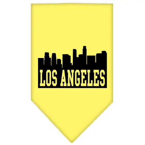 Los Angeles Skyline Screen Print Bandana Yellow Large Default Title