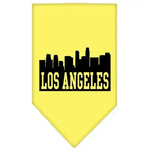 Los-Angeles-Skyline-Screen-Print-Bandana-Yellow-Small-GreatEagleInc-319141871