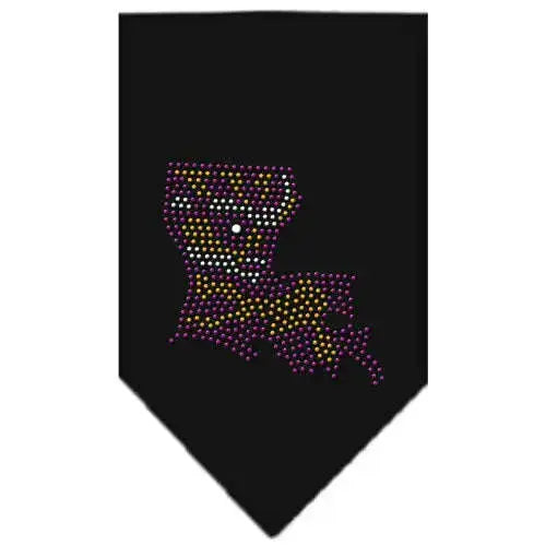 Louisiana-Rhinestone-Bandana-Black-Small-GreatEagleInc-319023521