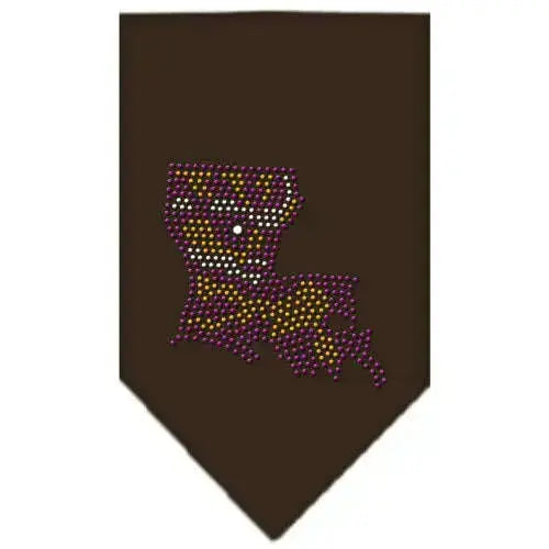 Louisiana-Rhinestone-Bandana-Cocoa-Large-GreatEagleInc-319024549