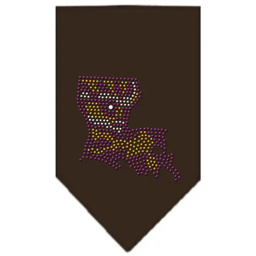 Louisiana Rhinestone Bandana Cocoa Small Default Title