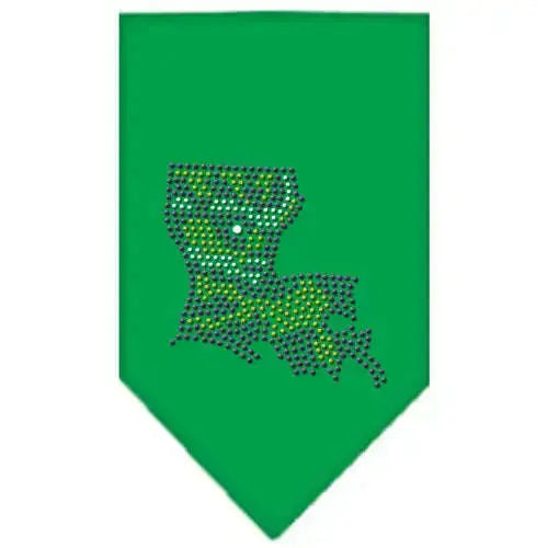 Louisiana-Rhinestone-Bandana-Emerald-Green-Small-GreatEagleInc-319023245
