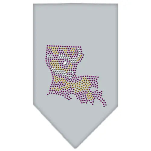 Louisiana Rhinestone Bandana Grey Small Default Title