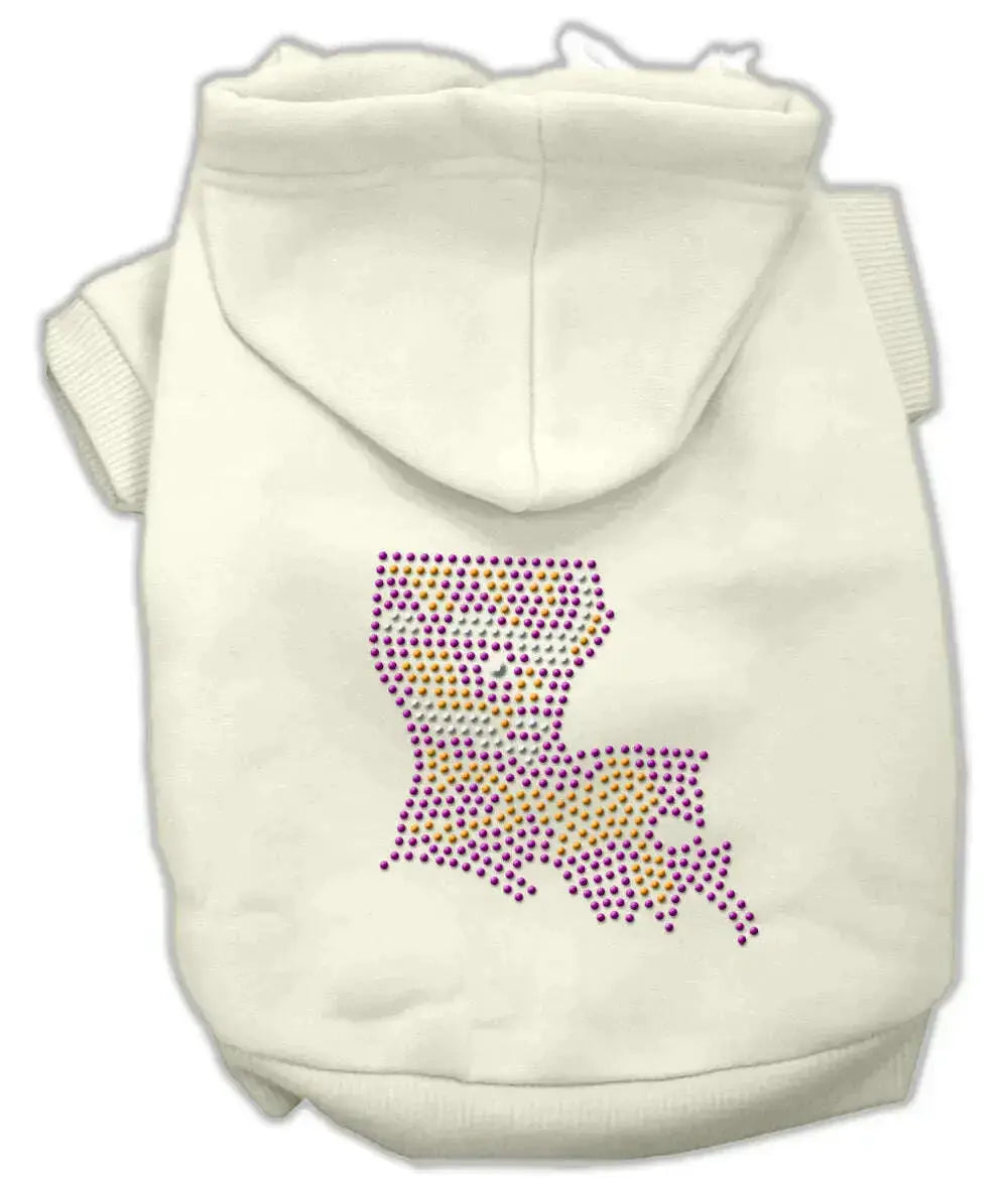 Louisiana-Rhinestone-Hoodie-Cream-Xxl-GreatEagleInc-333677274