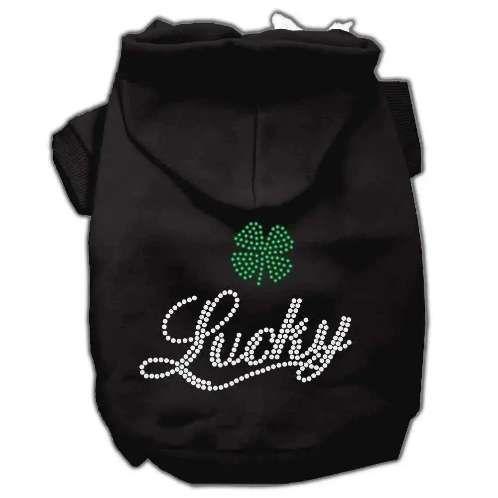 Lucky-Rhinestone-Hoodies-Black-S-GreatEagleInc-319596398