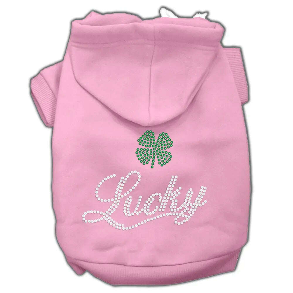 Lucky-Rhinestone-Hoodies-Pink-Xs-GreatEagleInc-319595263