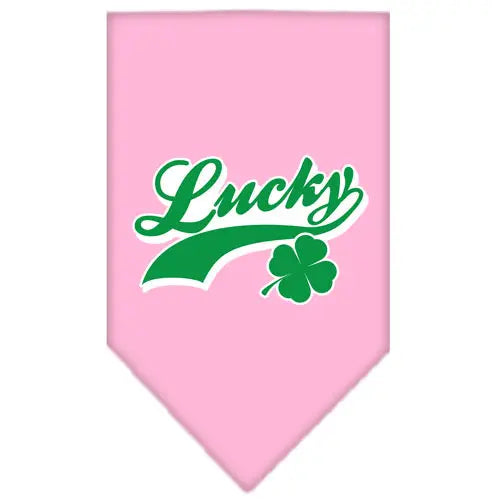 Lucky Swoosh Screen Print Bandana Light Pink Large Default Title