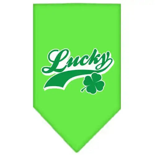 Lucky-Swoosh-Screen-Print-Bandana-Lime-Green-Small-GreatEagleInc-318945599