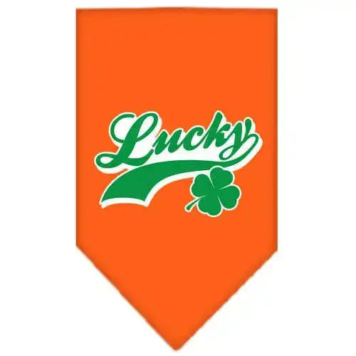 Lucky-Swoosh-Screen-Print-Bandana-Orange-Small-GreatEagleInc-318945755
