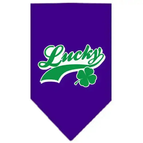 Lucky-Swoosh-Screen-Print-Bandana-Purple-Small-GreatEagleInc-318945864