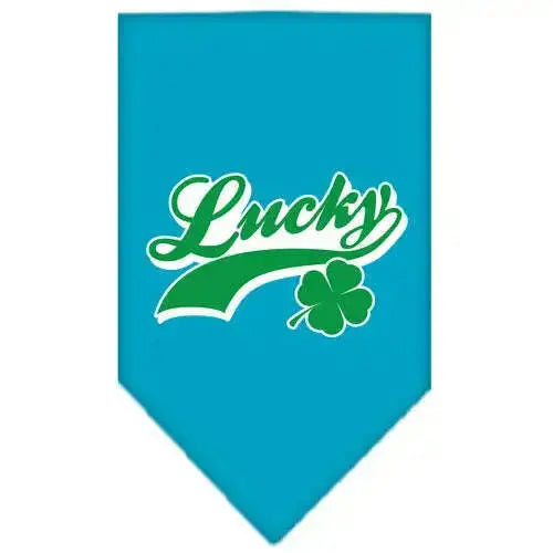 Lucky-Swoosh-Screen-Print-Bandana-Turquoise-Small-GreatEagleInc-318946064