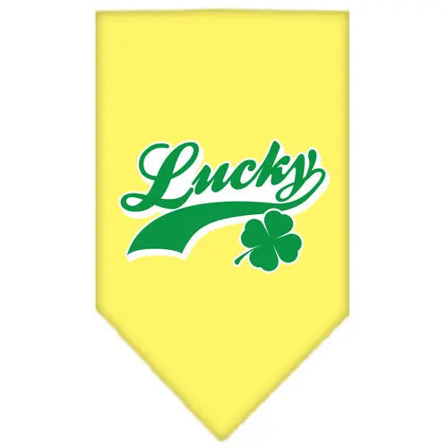 Lucky Swoosh Screen Print Bandana Yellow Small Default Title