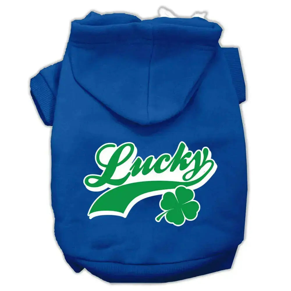 Lucky-Swoosh-Screen-Print-Pet-Hoodies-Blue-Size-Sm-GreatEagleInc-319685064